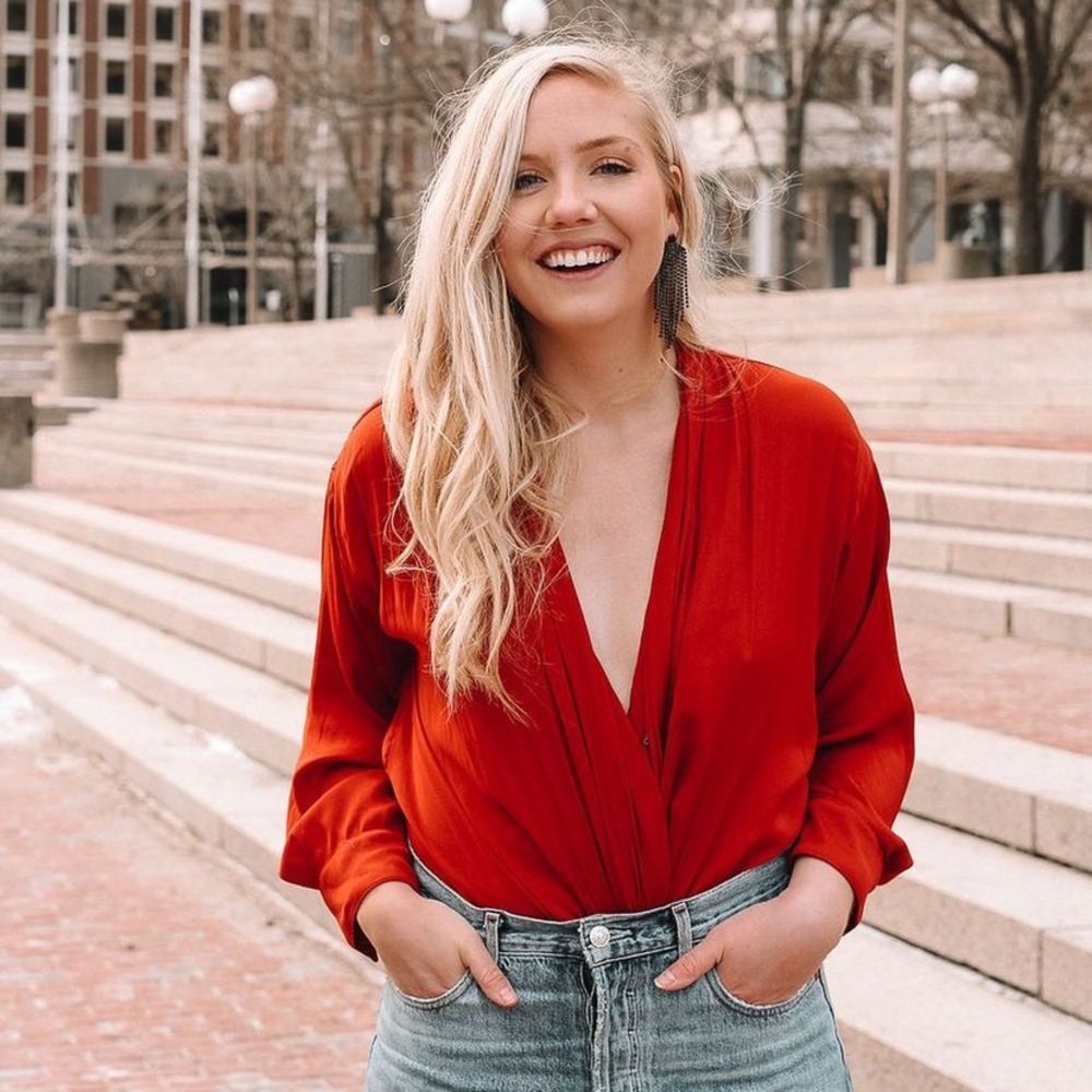 Brick Red Free People Plunge Bodysuit